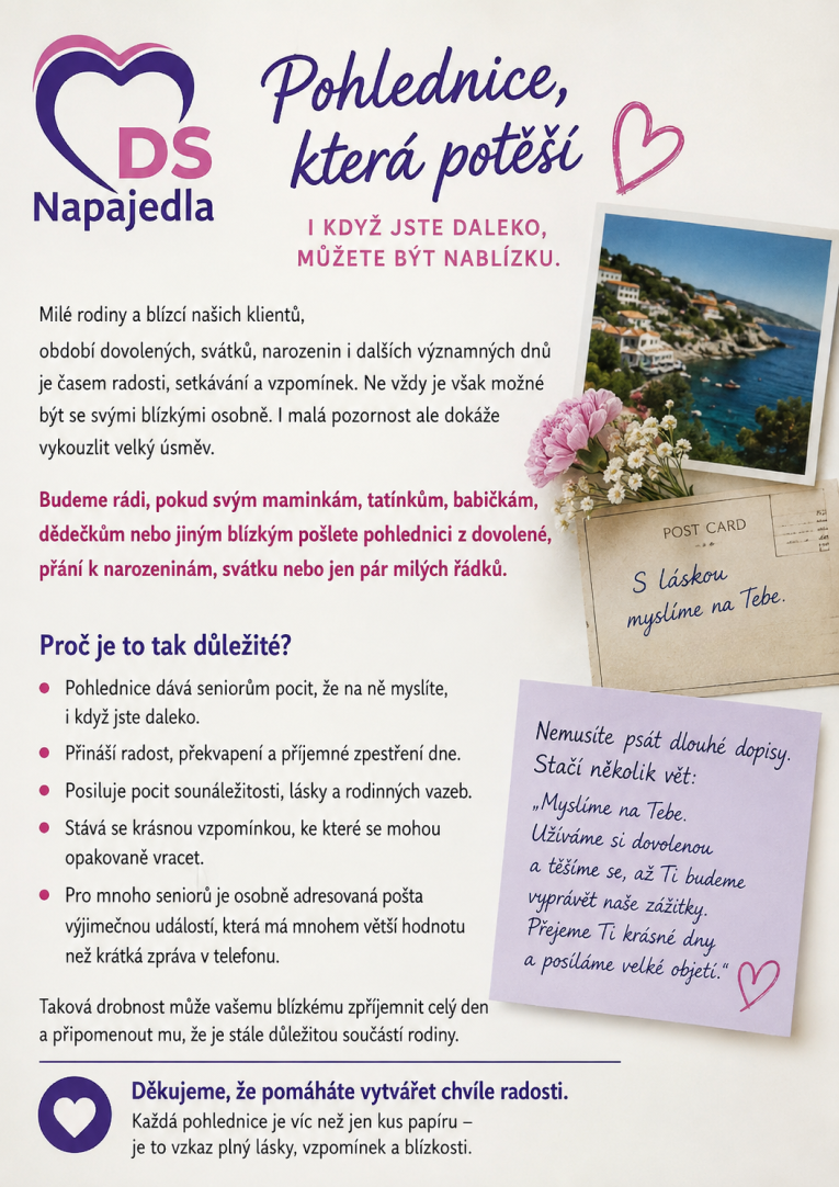 Pohlednice, která potěší Pohlednice, která potěší